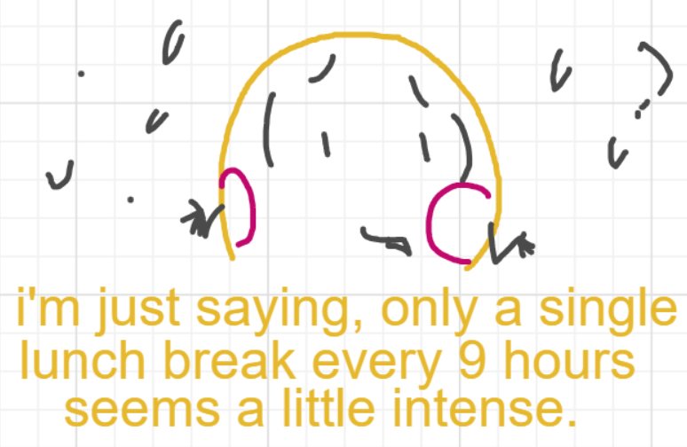 A panel from I've Been Everywhere, Man, episode nine of the Board Boards object show by Furretwalk/WalkingFurret.